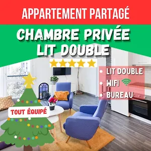  Bed and breakfast Privee - Confort - Wifi